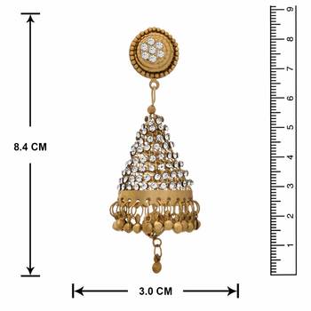 Gold diamond earrings 3