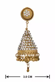Gold diamond earrings