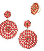 Gold diamond earrings