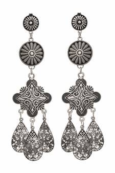 Silver earrings