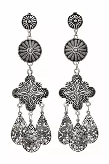 Silver earrings