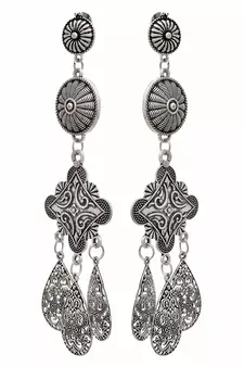 Silver earrings