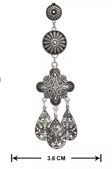 Silver earrings