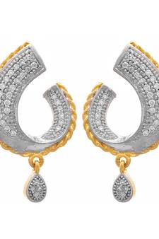 Gold diamond earrings