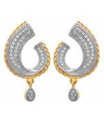 Gold diamond earrings
