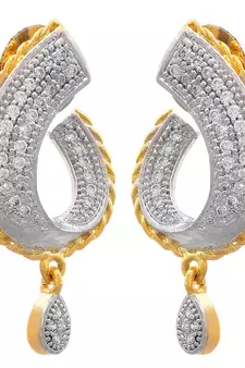Gold diamond earrings