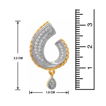 Gold diamond earrings 4