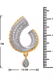 Gold diamond earrings