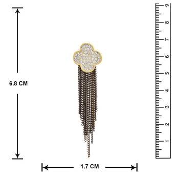 Silver diamond earrings 3