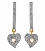 Gold diamond earrings