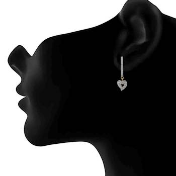 Gold diamond earrings 3