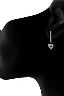 Gold diamond earrings