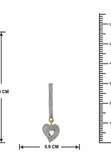 Gold diamond earrings