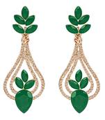 Gold diamond earrings