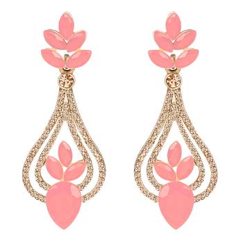 Gold diamond earrings 1