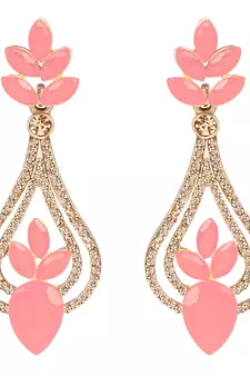 Gold diamond earrings