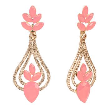 Gold diamond earrings 2