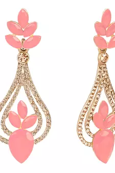 Gold diamond earrings