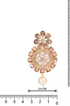 Gold pearl earrings