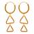 Gold earrings
