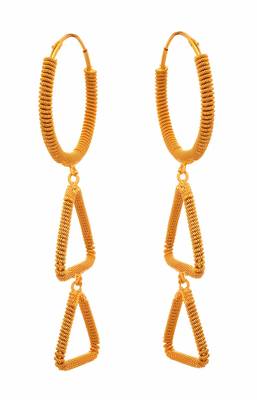 Gold earrings 2