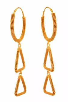 Gold earrings