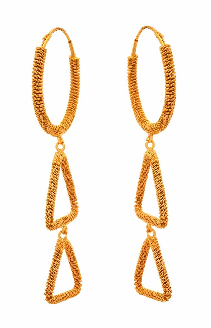 Gold earrings
