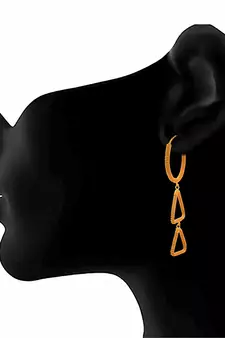 Gold earrings