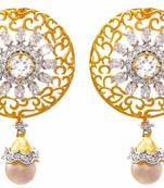 Gold diamond earrings