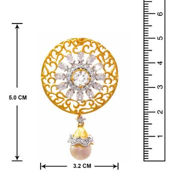 Gold diamond earrings 3