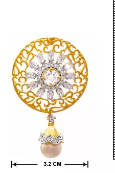 Gold diamond earrings