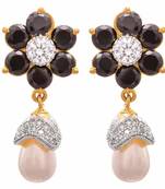 Gold diamond earrings
