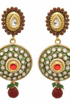 Gold diamond earrings