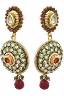 Gold diamond earrings