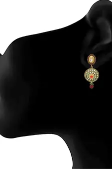 Gold diamond earrings