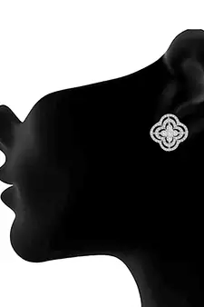Gold diamond earrings