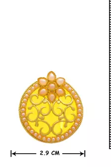 Gold pearl earrings