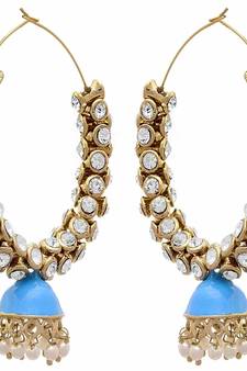 Gold diamond earrings