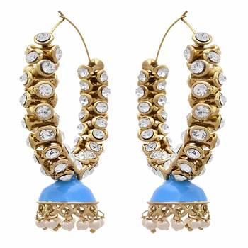 Gold diamond earrings 2