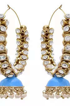 Gold diamond earrings