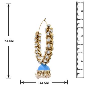 Gold diamond earrings 3
