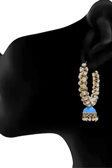 Gold diamond earrings