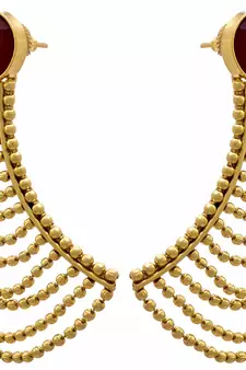 Gold earrings