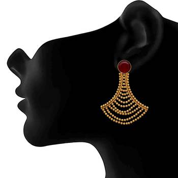 Gold earrings 4