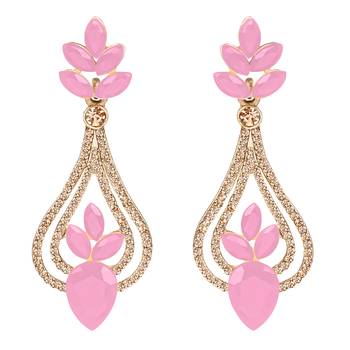 Gold diamond earrings 1