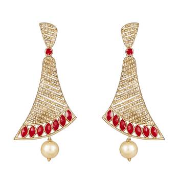 Gold diamond earrings 1