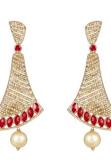 Gold diamond earrings