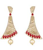 Gold diamond earrings