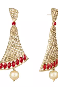 Gold diamond earrings