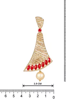 Gold diamond earrings